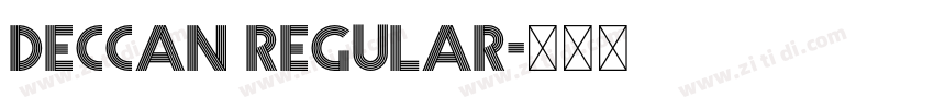 Deccan Regular字体转换